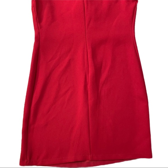 Everly Red 3/4 Sleeve Embroidered Mini Dress Women Small - Picture 8 of 14